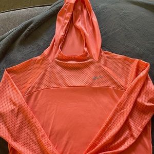 women’s dri fit top with hood